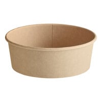 Choice 16 oz. Round Kraft PE-Lined Microwavable Take-Out Container 5 15/16" x 1 13/16" - 300/Case