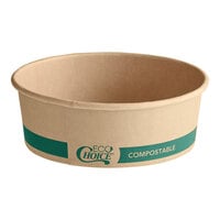EcoChoice 16 oz. Round Kraft Bio-Lined Compostable Take-Out Container 5 15/16" x 1 13/16" - 50/Pack