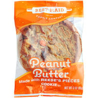 Best Maid Individually Wrapped Peanut Butter Cookie with Reese's® Pieces 3 oz. - 48/Case