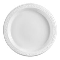 Huhtamaki Chinet White Heavyweight Plastic Plate 7" - 125/Pack