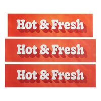 ServIt 423PDW18HFDS Hot N' Fresh Decal Set for 18" ServIt Countertop Warmers - 3/Pack