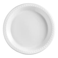 Huhtamaki Chinet White Heavyweight Plastic Plate 10" - 125/Pack