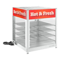 ServIt 18" Hot N' Fresh Full-Service Countertop Display Warmer with 4 Shelves
