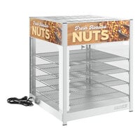 ServIt 18" Roasted Nuts Full-Service Countertop Display Warmer with 4 Shelves