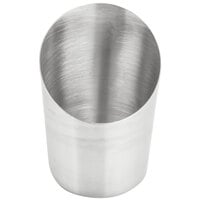 American Metalcraft FFCS45 4 1/2" Satin Stainless Steel Angled French Fry Cup