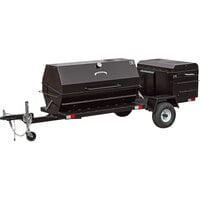 Meadow Creek Caterer's Delight CD120G 72" Gas Pig Roaster and Chicken Cooker BBQ Pit Towable Combo