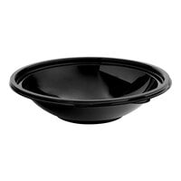 Visions 32 oz. Black PET Plastic Round Wide Catering / Serving Bowl - 25/Pack