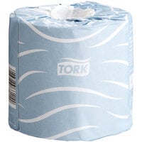 Tork Advanced T24 Individually Wrapped 2-Ply Standard 500 Sheet Toilet Paper Roll 4" x 3 3/4" - 80/Case