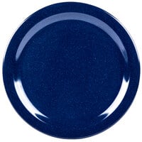 Carlisle 4350035 Dallas Ware 10 1/4 inch Cafe Blue Melamine Plate - 48/Case