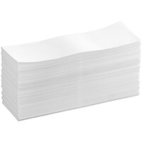 Lavex 4" x 6" White Direct Thermal Permanent Fanfold Label Stack - 4/Case