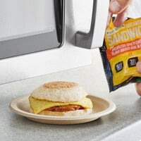 Alpha Foods Plant-Based Chorizo Sausage, Egg, and Cheese Breakfast Sandwich 5.5 oz. - 10/Case