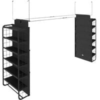 Marco Company 62" - 105" Double-Sided Refrigerator End Cap Merchandising Display with 10 Adjustable Shelves