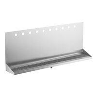 Regency 36" x 6" x 14" Stainless Steel 10 Faucet Wall Mount Beer Drip Tray