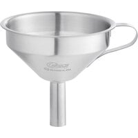 Choice 8.5 oz 4" Stainless Steel Funnel with Handle