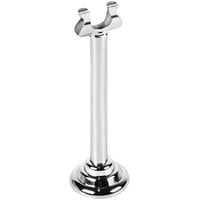 Elite Global Solutions 4" Chrome Harp Menu / Card Holder with Weighted Base - 12/Pack