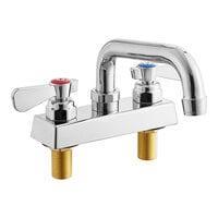 Regency Deck-Mounted Faucet with 4" Centers and 6" Swing Spout