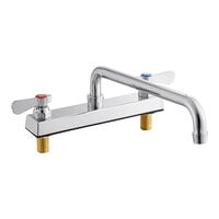 Regency Deck-Mounted Faucet with 8" Centers and 14" Swing Spout