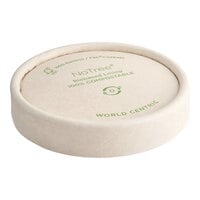 World Centric 2 oz. Compostable Paper Hot Cup Lid - 1000/Case