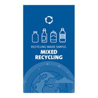 Busch Systems Expression 111576 Recycling Sign for Expression 45 Gallon Decorative Outdoor Waste Receptacle