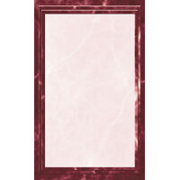 Choice 8 1/2" x 14" Menu Paper - Burgundy Marble Border - 100/Pack