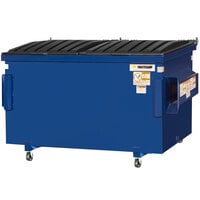 Wastequip 125540C-WEB-BLU 2 Cubic Yard Blue Steel Front End Loading Dumpster with Casters (1,000 lb. Capacity)