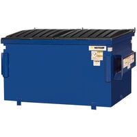 Wastequip 125540-WEB-BLU 2 Cubic Yard Blue Steel Front End Loading Dumpster (1,000 lb. Capacity)