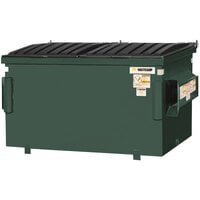 Wastequip 125540-WEB-GRN 2 Cubic Yard Green Steel Front End Loading Dumpster (1,000 lb. Capacity)
