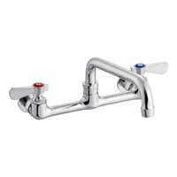Regency Wall Mount Faucet with 8" Centers and 8" Swing Spout