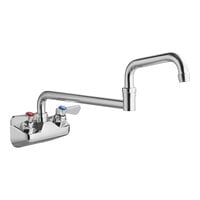 Regency Wall Mount Faucet with 18" Double-Jointed Spout and 4" Centers