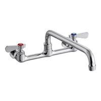 Regency Wall Mount Faucet with 8 inch Centers and 12 inch Swing Spout