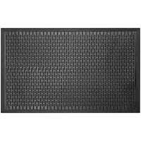 Durable Scraper Black Cleated Entrance Mat - 1/4" Thick