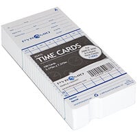 Pyramid Time Systems 42415 Two-Sided Time Card for 2600 and 2650 Time Clocks - 100/Pack