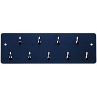 Pyramid Time Systems 43029 10" x 3 3/16" Key Rack with 9 Hooks