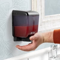 San Jamar SN30TBK Classic 30 oz. Black Liquid Soap / Hand Sanitizer Dispenser