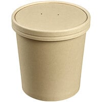 Solia 25.4 oz. Natural Bamboo Fiber Cup with PLA Lamination - 500/Case
