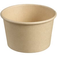 Solia 4.1 oz. Natural Bamboo Fiber Dessert / Tasting Cup with PLA Lamination - 1000/Case