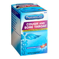 PhysiciansCare 90306 Cherry Menthol Cough and Throat Lozenges - 50/Box