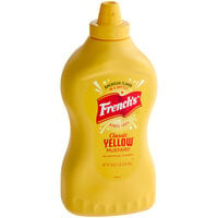 French's Classic Yellow Mustard Squeeze Bottle 30 oz. - 12/Case