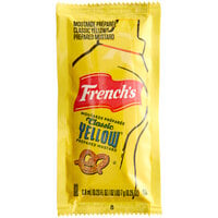 French's Classic Yellow Mustard 7 Gram Portion Packet - 1500/Case