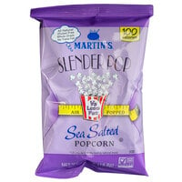 Martin's Slender Pop Air Popped Sea Salted Popcorn 0.7 oz. Bag - 60/Case