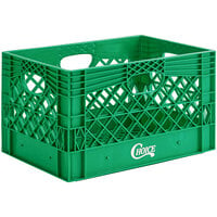 Choice 24 Qt. Green Rectangular Milk Crate - 18 3/4" x 13" x 11"