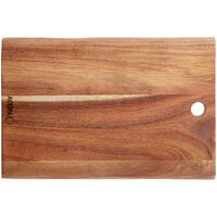 Acopa 12 inch x 7 1/2 inch Live Edge Acacia Wood Serving Board