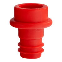 Acopa Red Vacuum Wine Saver / Stopper - 12/Pack