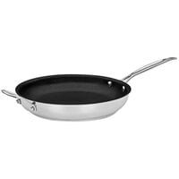 Cuisinart Chef's Classic 12" Stainless Steel Non-Stick Frying Pan with Aluminum-Clad Bottom and Helper Handle722-30HNSWH