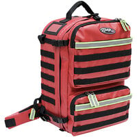 Kemp USA Red Fluid-Resistant Tarpaulin Rescue and Tactical EMS Bag 10-122-RED-TPN