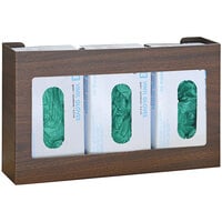 Omnimed Woodgrain 3-Box Disposable Glove Dispenser