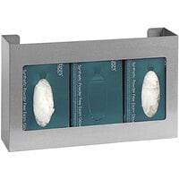 Omnimed Stainless Steel 3-Box Disposable Glove Dispenser with Closed Frame