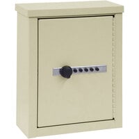 Omnimed 9" x 4" x 12" Beige Wall-Mount Storage Cabinet with Combination Lock 291609COMB-BG