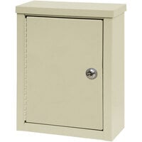 Omnimed 9" x 4" x 12" Beige Wall-Mount Storage Cabinet with Key Lock 291609-BG