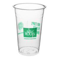 New Roots 20 oz. PLA Compostable Plastic Cold Cup - 25/Pack